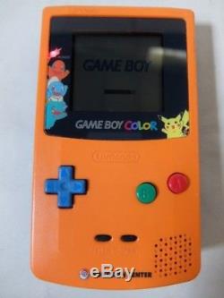 Nintendo Game Boy Couleur Pokemon Center Limited Rare! Orange Utilisé Japon Import Jp
