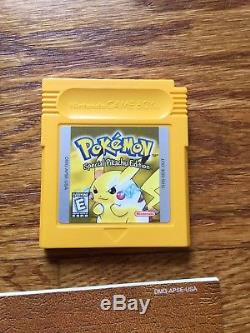 Nintendo Game Boy Couleur Pokemon Edition Jaune Pikachu Poche Dans La Boîte