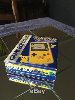 Nintendo Game Boy Couleur Pokemon Edition Limitée Jaune Neuf Neuf Stock M. I. B