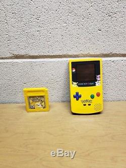 Nintendo Game Boy Couleur Pokemon Pikachu Edition Console Jaune Complète En Boîte