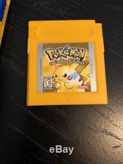 Nintendo Game Boy Couleur Pokemon Pikachu Edition Jaune Console Box Lire Desrcrip