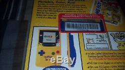 Nintendo Game Boy Couleur Pokemon Pikachu Edition Jaune Neuf Scellé Non Ouvert