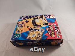 Nintendo Game Boy Couleur Pokemon Pikachu Jaune Système (complet Dans La Boîte) # S531