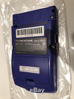 Nintendo Game Boy Couleur Purple Raisin Système De Poche Près De New Complete