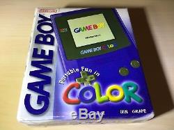 Nintendo Game Boy Couleur Raisin Violet Système De Poche Neuf