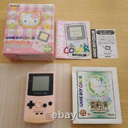 Nintendo Game Boy Couleur Rose Hello Kitty Handheld System Japan Limited