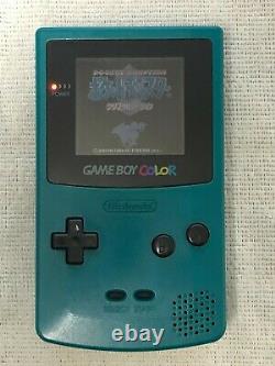 Nintendo Game Boy Couleur Teal Avec Boîte À Main Gbc Testé Et Travail Importations Japonaises