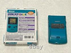 Nintendo Game Boy Couleur Teal Avec Boîte À Main Gbc Testé Et Travail Importations Japonaises