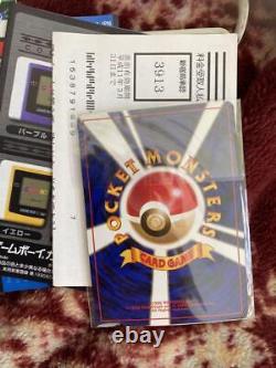 Nintendo Game Boy Coulor Console Pocket Monster Gold Silver Limited Avec Rom Rare
