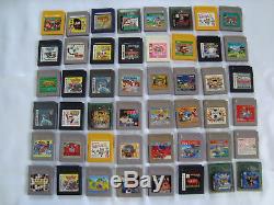 Nintendo Game Boy Et Game Boy Color Cartridge Lot En Gros 136 Chariots GB Japon