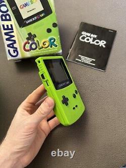 Nintendo Game Boy Green Boxed 1998 100% Original Et Travail