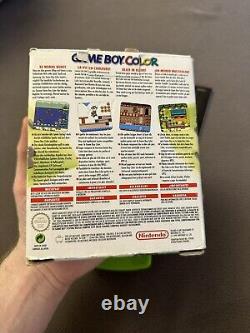 Nintendo Game Boy Green Boxed 1998 100% Original Et Travail