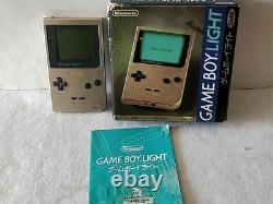 Nintendo Game Boy Light Gold Console Couleur Mgb-101, Manuel, Boxed Set-c1220