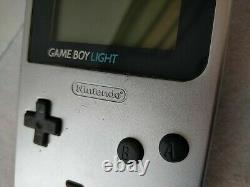Nintendo Game Boy Light Silver Console Couleur Mgb-101, Manuel, Boxed Set-d0217