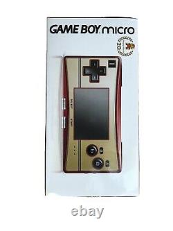 Nintendo Game Boy Micro 20e Anniversaire Famicom Color Mario Console Nouveau Japon