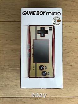 Nintendo Game Boy Micro 20e Anniversaire Famicom Color Mario Console Nouveau Japon