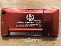 Nintendo Game Boy Micro 20e Anniversaire Famicom Couleur Mario Console Et Logiciels
