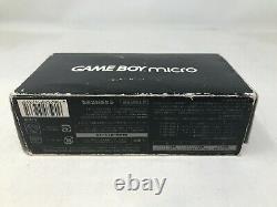 Nintendo Game Boy Micro Advance Black Handheld System Cib Testé Et Fonctionne