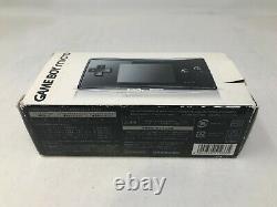 Nintendo Game Boy Micro Advance Black Handheld System Tested & Works Nice Shape