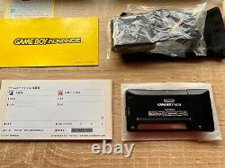Nintendo Game Boy Micro Black Console Avec Famicom Mini Series No. 1 No. 5 & Pouch