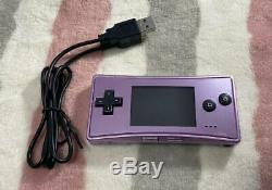 Nintendo Game Boy Micro Console De Jeu Color Purple Testé Utilisé Japon Dhl Travail