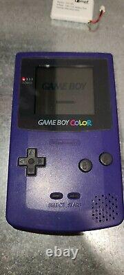 Nintendo Game Boy Micro Console Noir Condition Incroyable Avec Manuels Et Chargeur