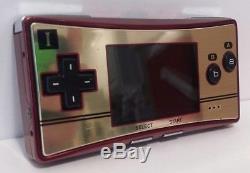 Nintendo Game Boy Micro Édition Spéciale 20ème Anniversaire Famicom Color Avec Jeux