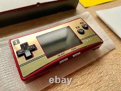 Nintendo Game Boy Micro Famicom Console Avec Happy! Mario 20ème Jeux & Hori Pouch