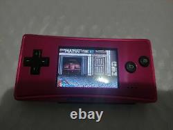 Nintendo Game Boy Micro Pink Handheld System Testé Et Fonctionne