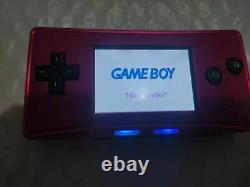 Nintendo Game Boy Micro Pink Handheld System Testé Et Fonctionne