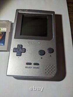 Nintendo Game Boy Pocket Mgb-001 - Avec Jeu. Argent. Oem Testé Travail Restauré