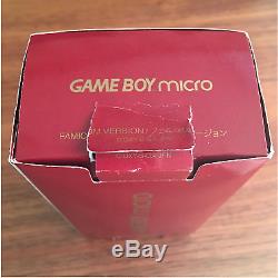Nintendo Game Boy Système Advance Sp Micro Condole Famicom Color Limited Modèle Jp