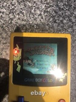 Nintendo GameBoy Color Édition Spéciale Pokémon Pikachu Pichu Fonctionnant