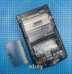 Nintendo GameBoy Color Transparent Noir Q5 OSD XL Stratifié Affichage IPS
