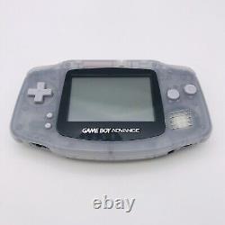 Nintendo Gameboy Advance. Écran couleur large 32 bits. Glacier Clear. Boîte.