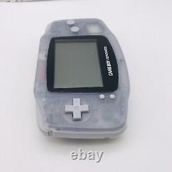 Nintendo Gameboy Advance. Écran couleur large 32 bits. Glacier Clear. Boîte.