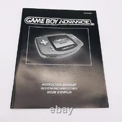 Nintendo Gameboy Advance. Écran couleur large 32 bits. Glacier Clear. Boîte.