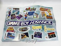 Nintendo Gameboy Advance. Écran couleur large 32 bits. Glacier transparent. En boîte.