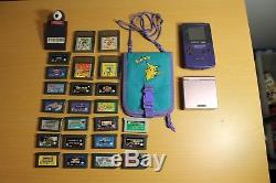 Nintendo Gameboy Advance Sp Pink- Ags-101- Gameboy Couleur Indigo- Cgb-001- 24jeu