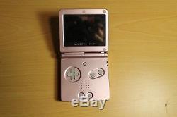 Nintendo Gameboy Advance Sp Pink- Ags-101- Gameboy Couleur Indigo- Cgb-001- 24jeu