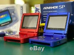 Nintendo Gameboy Color + Advance + 2 Sp + Lot De 10 Jeux, Boîtes, Étuis Et Lumière