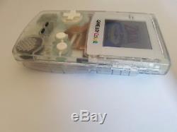 Nintendo Gameboy Color Ags-101 Clair Avec Lentille Blanche