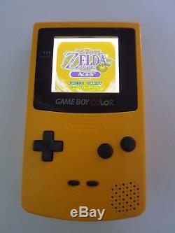 Nintendo Gameboy Color Ags-101 Coque Jaune D'origine