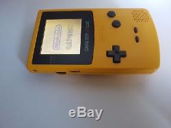 Nintendo Gameboy Color Ags-101 Coque Jaune D'origine