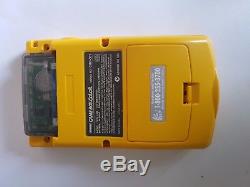 Nintendo Gameboy Color Ags-101 Coque Jaune D'origine