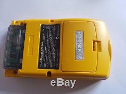 Nintendo Gameboy Color Ags-101 Coque Jaune D'origine