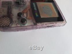 Nintendo Gameboy Color Ags-101 Original Clear Atomic Purple