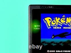 Nintendo Gameboy Color Black Out avec écran LED vert Funnyplaying XL Laminate IPS