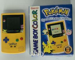 Nintendo Gameboy Color Console Boîte Pokemon/pikachu Edition Limitée