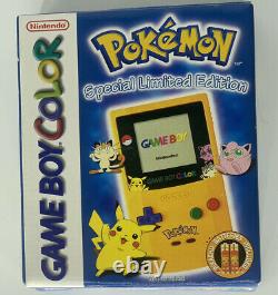 Nintendo Gameboy Color Console Boîte Pokemon/pikachu Edition Limitée